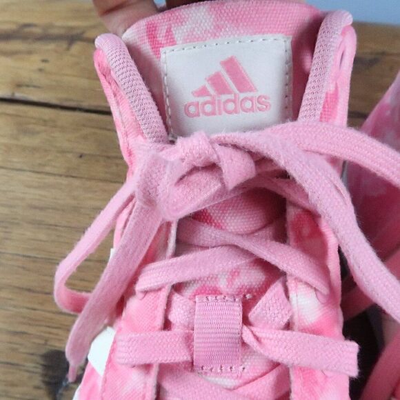 ADIDAS BRAVADA PINK HAWAIIAN FLORAL HIGH TOP PLATFORM CANVAS SNEAKERS SIZE 9.5 - Picture 8 of 11